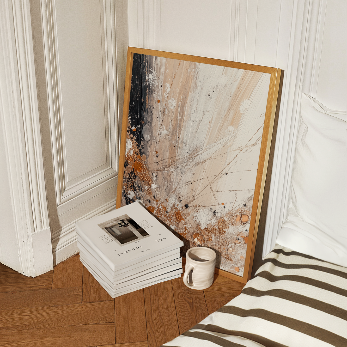 Japandi abstract wall art