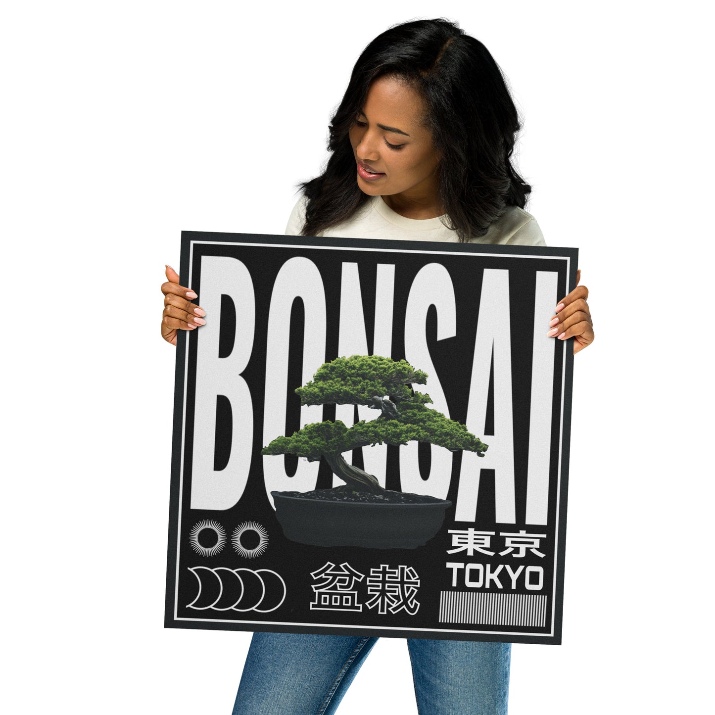Bonsai Poster, Japanese Art Print, Japanese Poster, Japanese Decor, Oriental Decor, Gift, street, modern
